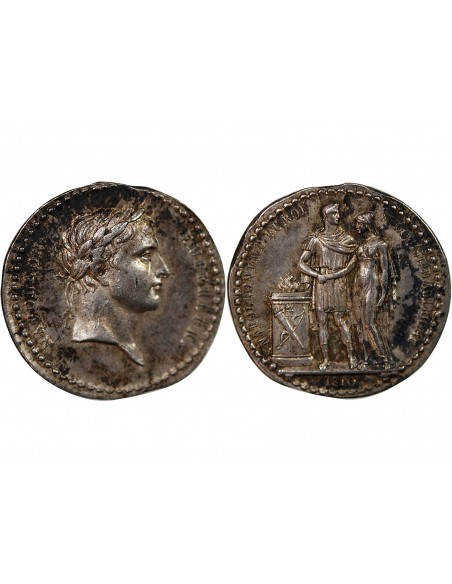 NAPOLEON I ET MARIE LOUISE D'AUTRICHE, QUINAIRE DE MARIAGE 1810