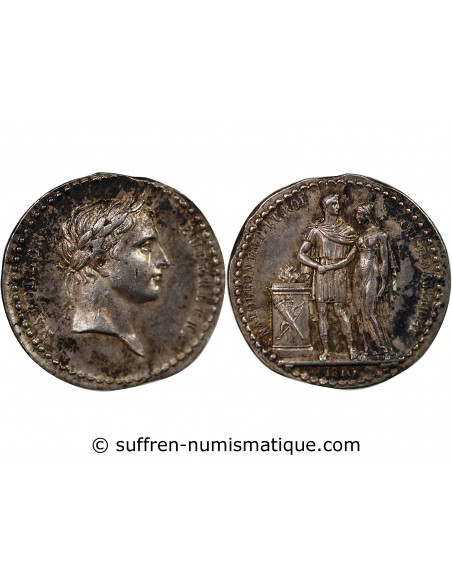 NAPOLEON I ET MARIE LOUISE D'AUTRICHE, QUINAIRE DE MARIAGE 1810