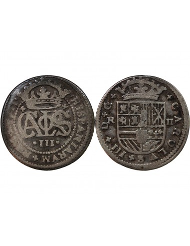 PRINCIPAUTE DE CATALOGNE, CHARLES III - 2 REALES ARGENT 1711 BARCELONE