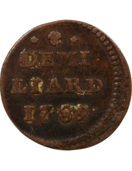 LUXEMBOURG, JOSEPH II - 1/2 LIARD 1789