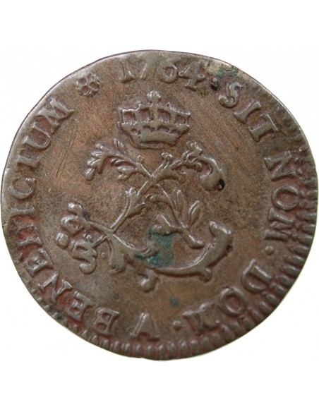 LOUIS XV - DOUBLE SOL 1764 A PARIS