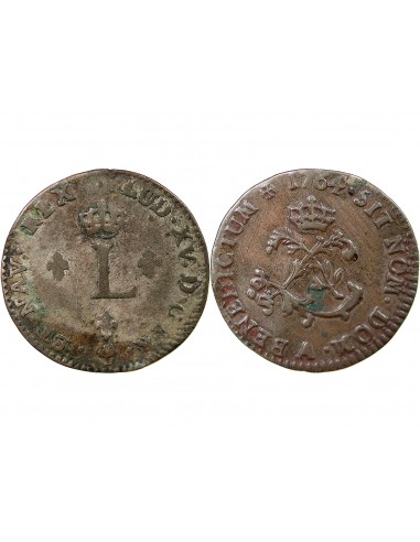 LOUIS XV - DOUBLE SOL 1764 A PARIS