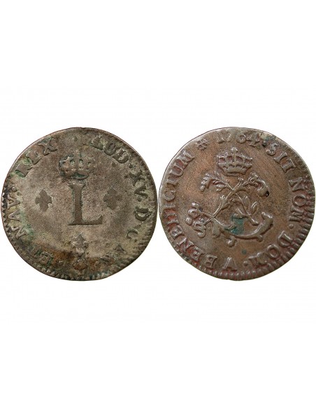 LOUIS XV - DOUBLE SOL 1764 A PARIS