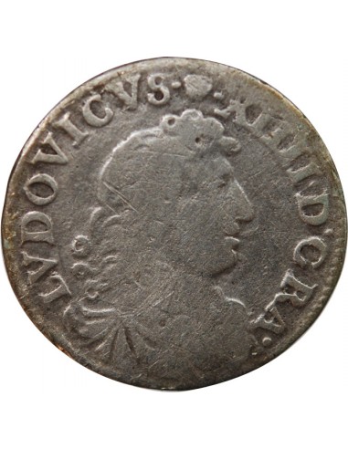 LOUIS XIV﻿ - 4 SOLS DITS DES TRAITANTS 1676 D VIMY