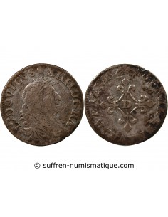 LOUIS XIV﻿ - 4 SOLS DITS DES TRAITANTS 1676 D VIMY