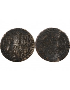 ESPAGNE, FERDINAND II ET ISABELLE - REAL ARGENT 1497 / 1566 GRENADE 2