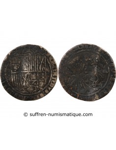 ESPAGNE, FERDINAND II ET ISABELLE - REAL ARGENT 1497 / 1566 GRENADE