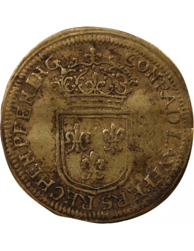 NUREMBERG, LOUIS XIV - JETON LAITON - A L'ECU