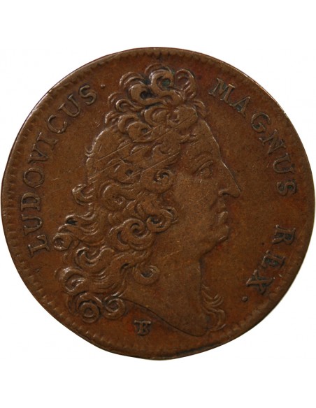 BÂTIMENTS DU ROI, LOUIS XIV - JETON CUIVRE 1711