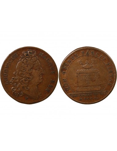 BÂTIMENTS DU ROI, LOUIS XIV - JETON CUIVRE 1711