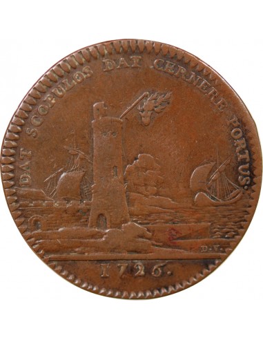 CHAPELLE SAINTE ANNE, ÉGLISE SAINT-EUSTACHE – JETON CUIVRE 1726, FANAL