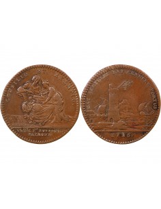 CHAPELLE SAINTE ANNE, ÉGLISE SAINT-EUSTACHE – JETON CUIVRE 1726, FANAL 2