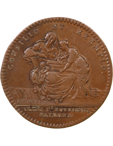 CHAPELLE SAINTE ANNE, ÉGLISE SAINT-EUSTACHE – JETON CUIVRE 1726, FANAL