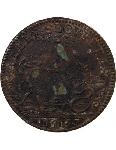 CHANCELLERIE - JETON CUIVRE 1618 R2
