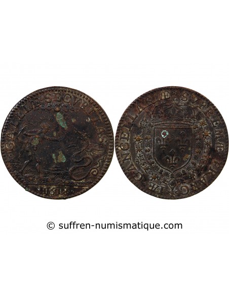 CHANCELLERIE - JETON CUIVRE 1618 R2