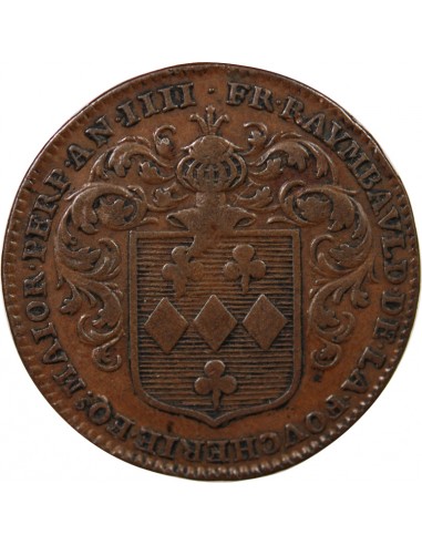 ANJOU, MAIRE D'ANGERS, François Raimbauld - JETON CUIVRE 1696