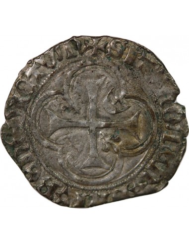 CHARLES VII - BLANC A LA COURONNE 1455 / 1461 TOURNAI