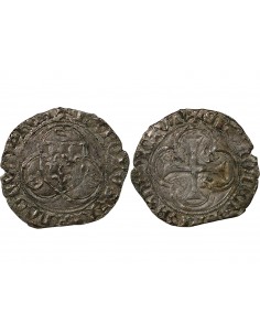 CHARLES VII - BLANC A LA COURONNE 1455 / 1461 TOURNAI 2