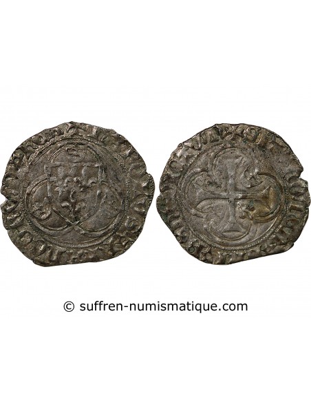 CHARLES VII - BLANC A LA COURONNE 1455 / 1461 TOURNAI