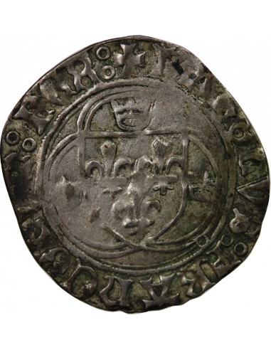 CHARLES VII - BLANC A LA COURONNE 1432 / 1461 POITIERS