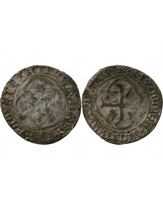 LOUIS XI - BLANC A LA COURONNE 1461 / 1483 MONTPELLIER R2 2