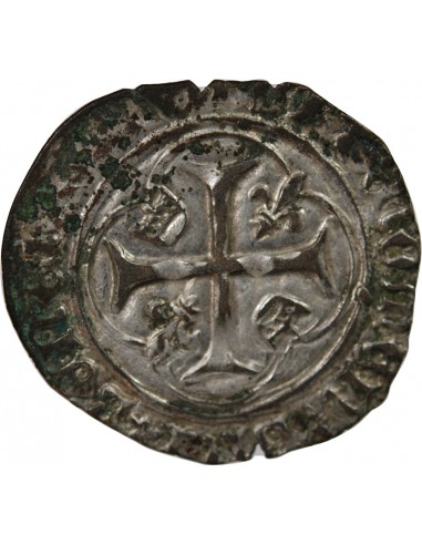 LOUIS XI - BLANC A LA COURONNE 1461 / 1483 TOURS R