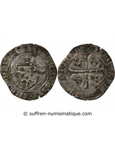 LOUIS XI - BLANC A LA COURONNE 1461 / 1483 ANGERS