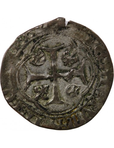 LOUIS XI - BLANC A LA COURONNE 1461 / 1483 SAINT LÔ