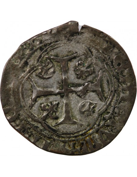 LOUIS XI - BLANC A LA COURONNE 1461 / 1483 SAINT LÔ