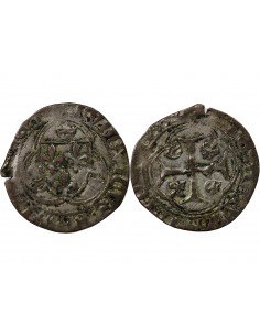 LOUIS XI - BLANC A LA COURONNE 1461 / 1483 SAINT LÔ 2