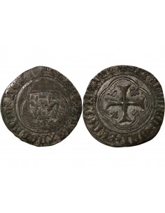 CHARLES VIII - BLANC A LA COURONNE 1483 / 1498 TOURS R 2