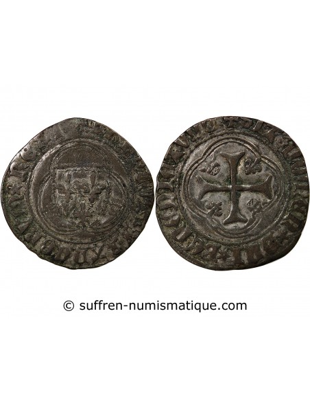 CHARLES VIII - BLANC A LA COURONNE 1483 / 1498 TOURS R