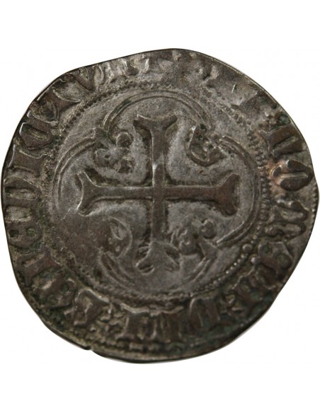 CHARLES VIII - BLANC A LA COURONNE 1483 / 1498 ANGERS R