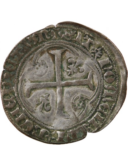 CHARLES VIII - BLANC A LA COURONNE 1483 / 1498 TOURNAI R