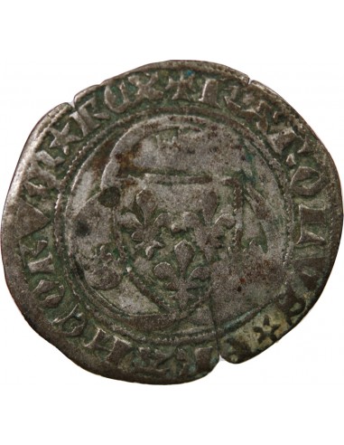 CHARLES VIII - BLANC A LA COURONNE 1483 / 1498 TOURNAI R