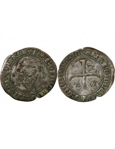 CHARLES VIII - BLANC A LA COURONNE 1483 / 1498 TOURNAI R 2