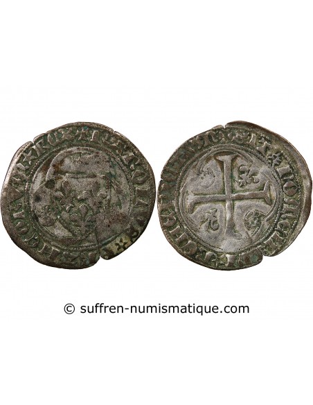 CHARLES VIII - BLANC A LA COURONNE 1483 / 1498 TOURNAI R