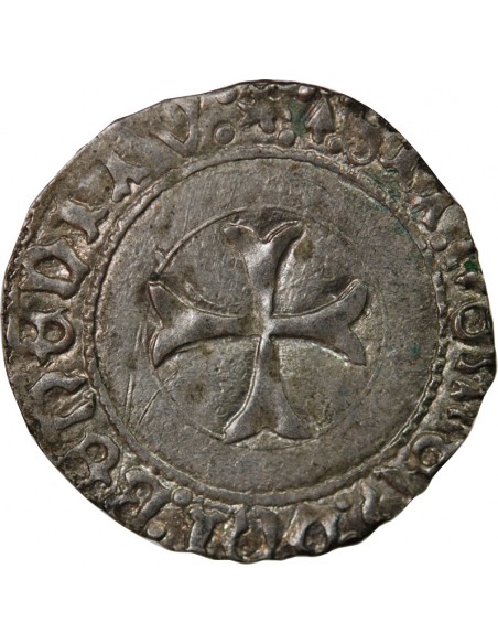 DUCHÉ DE BRETAGNE, FRANCOIS I et II - BLANC A LA TARGE 1442-1488 RENNES