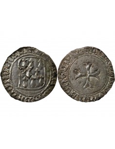 DUCHÉ DE BRETAGNE, FRANCOIS I et II - BLANC A LA TARGE 1442-1488 RENNES 2