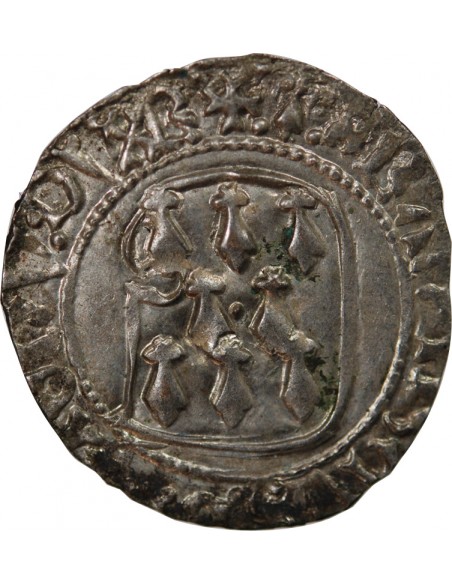 DUCHÉ DE BRETAGNE, FRANCOIS I et II - BLANC A LA TARGE 1442-1488 RENNES