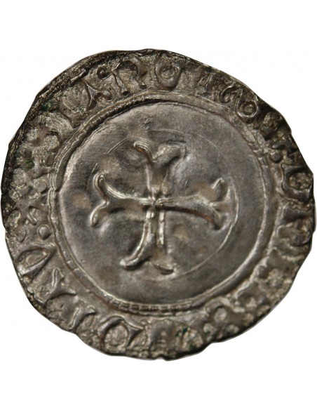 DUCHÉ DE BRETAGNE, FRANCOIS I et II - BLANC A LA TARGE 1442-1488 RENNES