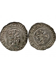 DUCHÉ DE BRETAGNE, FRANCOIS I et II - BLANC A LA TARGE 1442-1488 RENNES 2