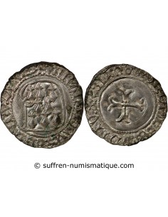 DUCHÉ DE BRETAGNE, FRANCOIS I et II - BLANC A LA TARGE 1442-1488 RENNES