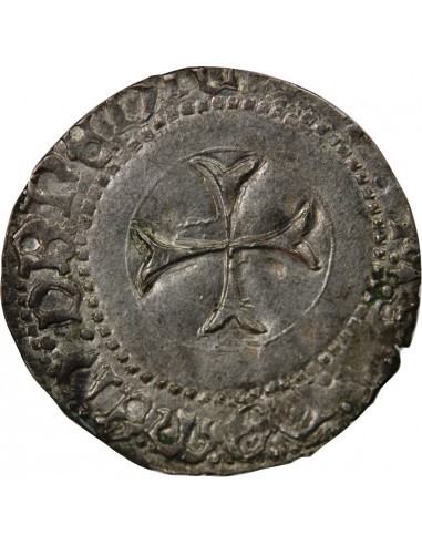 DUCHÉ DE BRETAGNE, FRANCOIS I et II - BLANC A LA TARGE 1442-1488 RENNES