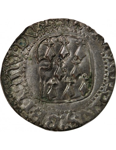 DUCHÉ DE BRETAGNE, FRANCOIS I et II - BLANC A LA TARGE 1442-1488 RENNES