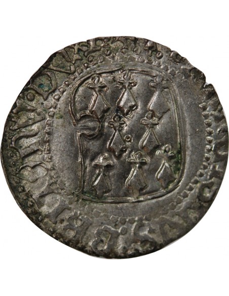 DUCHÉ DE BRETAGNE, FRANCOIS I et II - BLANC A LA TARGE 1442-1488 RENNES