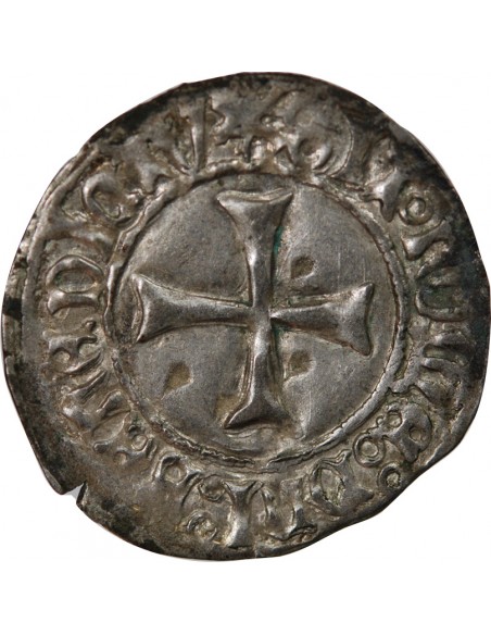 DUCHÉ DE BRETAGNE, FRANCOIS I et II - BLANC A LA TARGE 1442-1488 RENNES