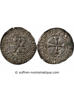 DUCHÉ DE BRETAGNE, FRANCOIS I et II - BLANC A LA TARGE 1442-1488 RENNES