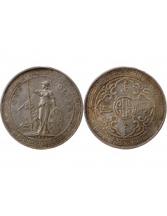 GRANDE-BRETAGNE - TRADE DOLLAR ARGENT 1902 B BOMBAY 2