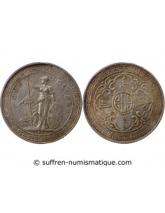 GRANDE-BRETAGNE - TRADE DOLLAR ARGENT 1902 B BOMBAY